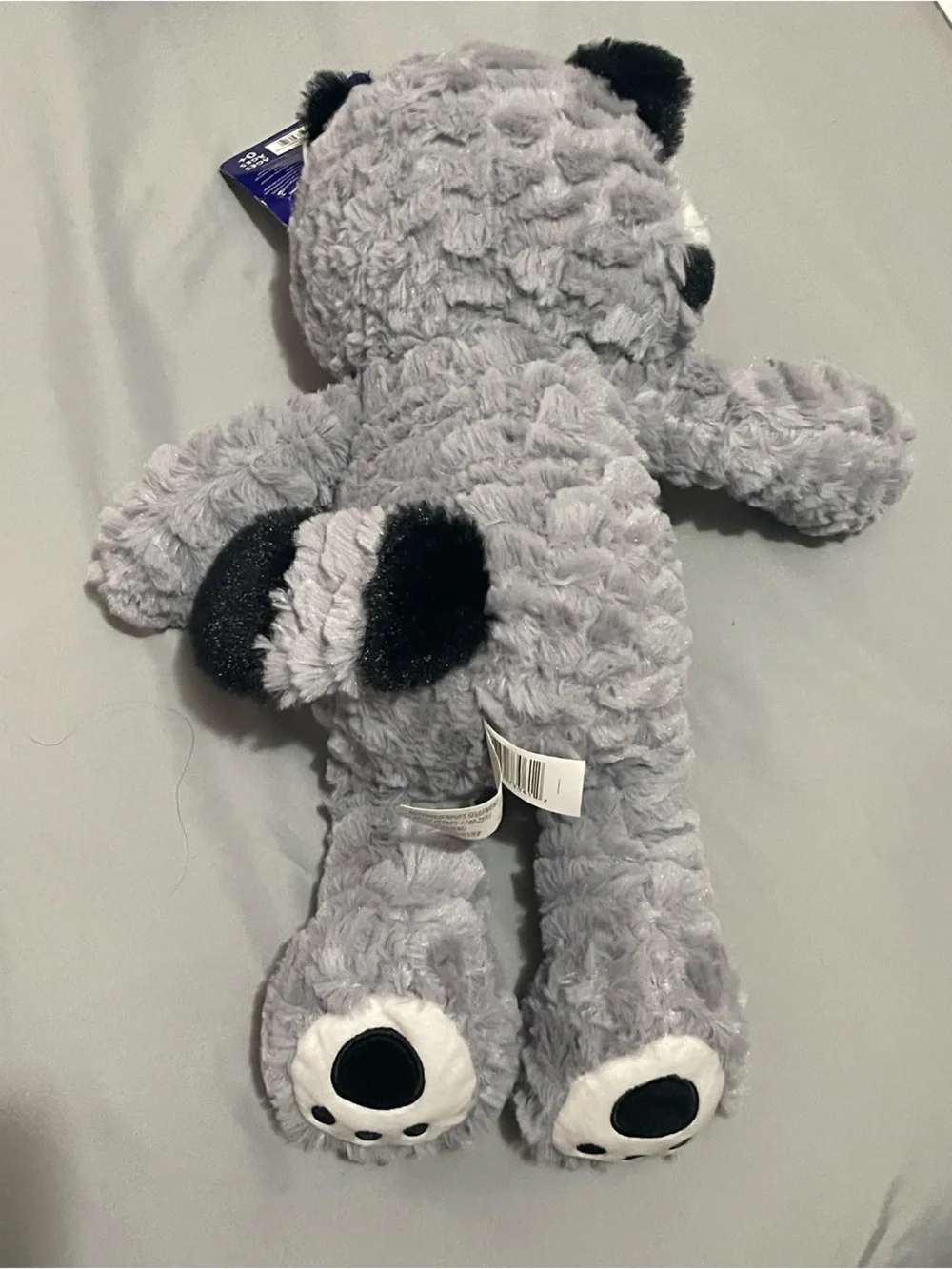 Kellytoy Plush Gray Raccoon Stuffed Animal